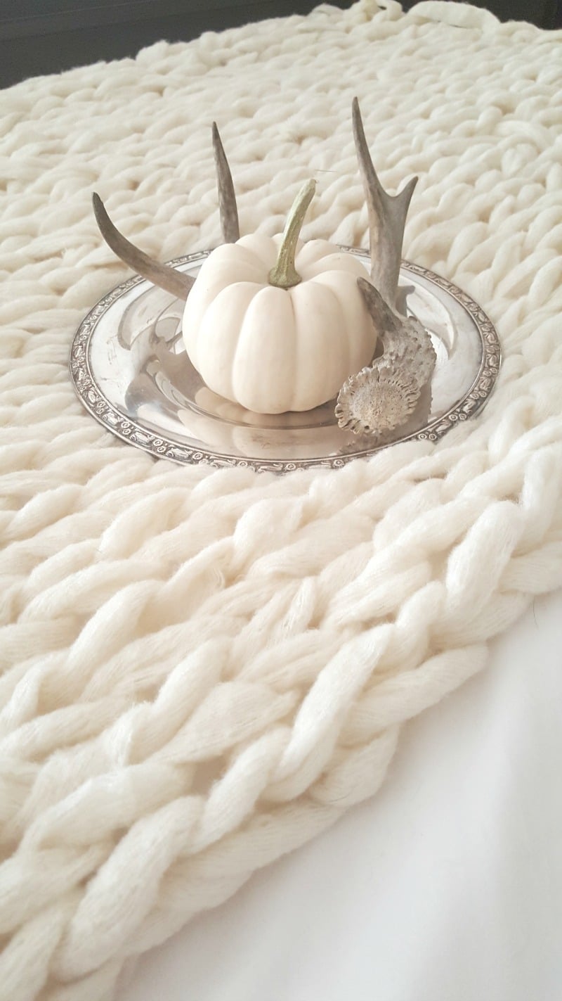 beautiful arm knit blanket is the perfect addition to beautiful bed