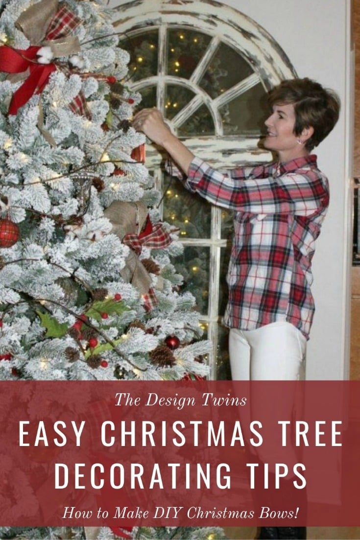 Easy Christmas Tree Decorating Tips The Design Twins