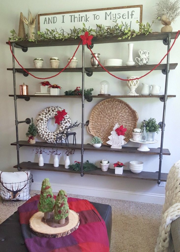 industrial pipes shelves are modern rustic urban fun