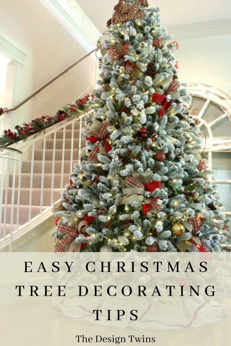 Easy Christmas Tree Decorating Tips - The Design Twins