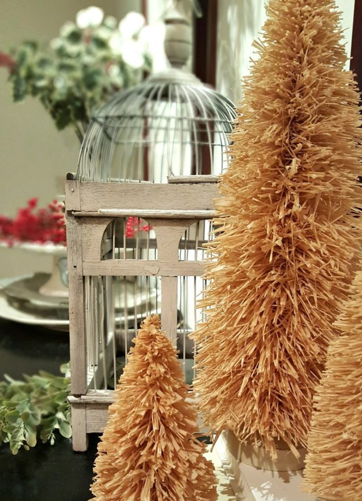 neutral and natural elements add texture to my inspired Christmas decor