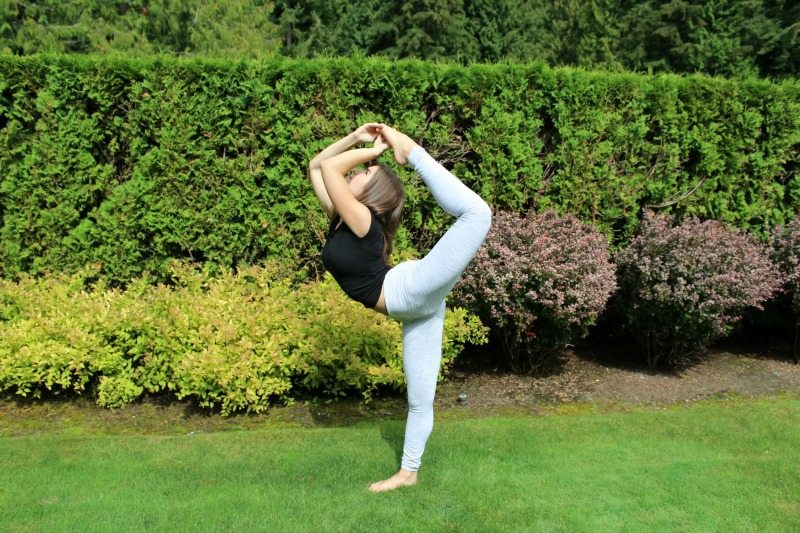 Yoga dancer pose is beautiful and challenging
