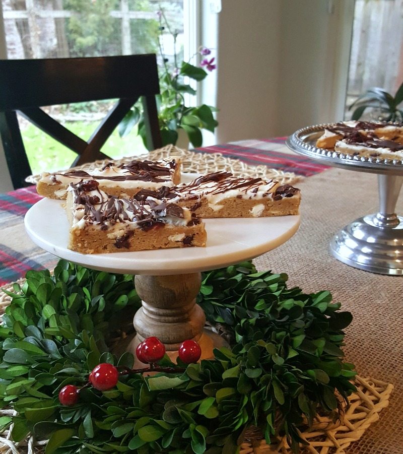 Starbucks Copy cat bars are beautiful and delicious as table centerpiece this holiday
