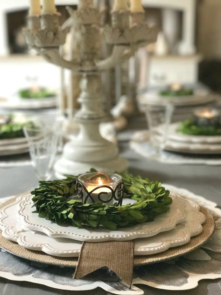 Antique details add elegance and charm to farmhouse tablescape