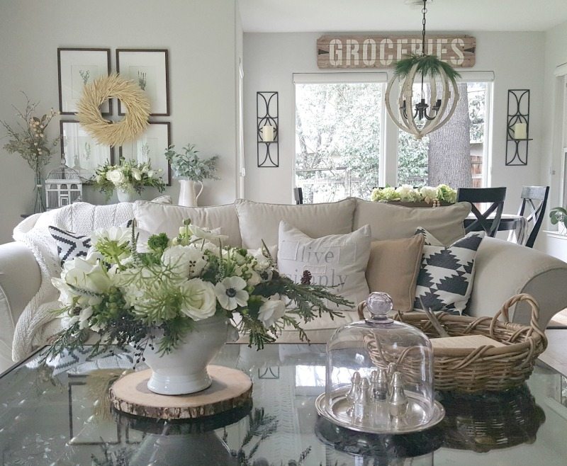 family room couch pillows and flowers pretty pictures