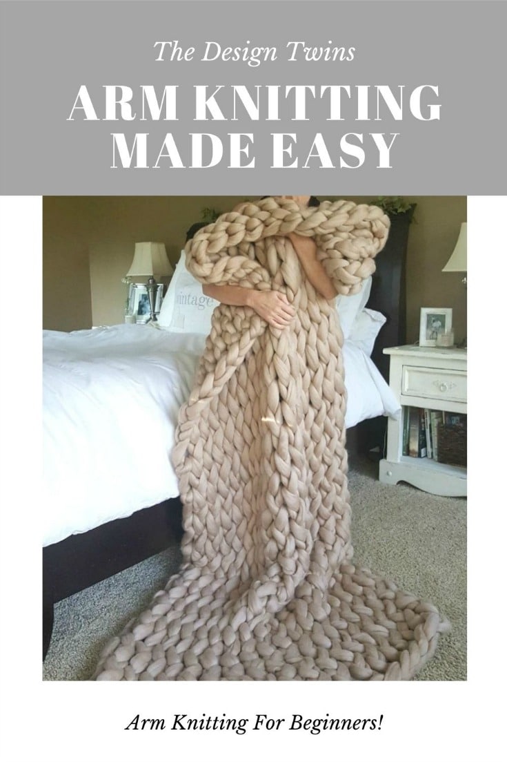 Arm Knitting Guide For Beginners How To Arm Knit A Blanket