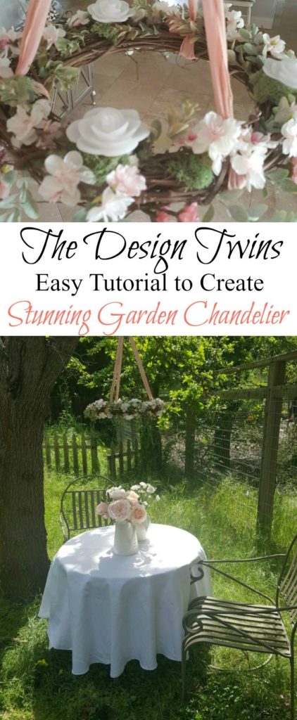 easy diy create enchanting garden chandelier