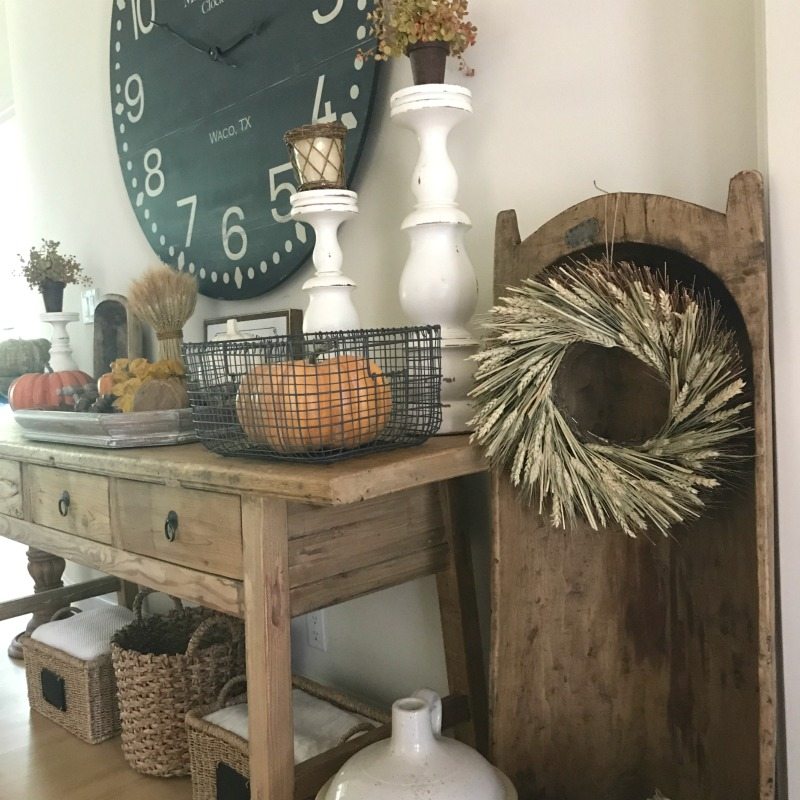 decorate for fall with farmhouse elements