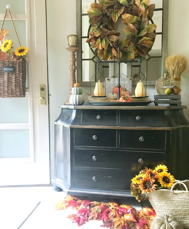 decorate for fall hall entryway decoraing