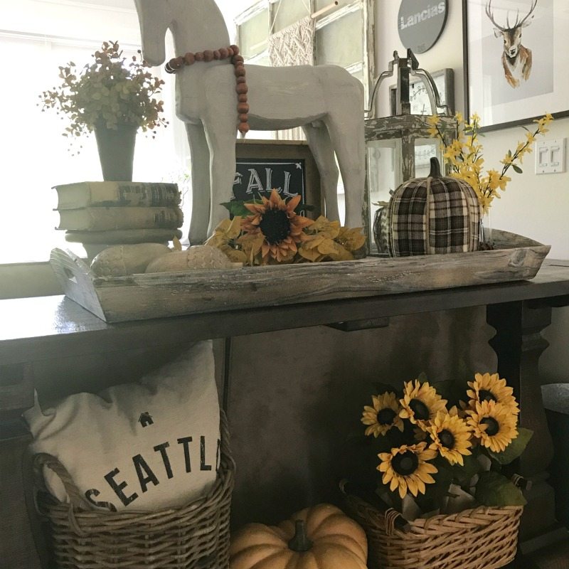 decorate for fall with color and warm tones