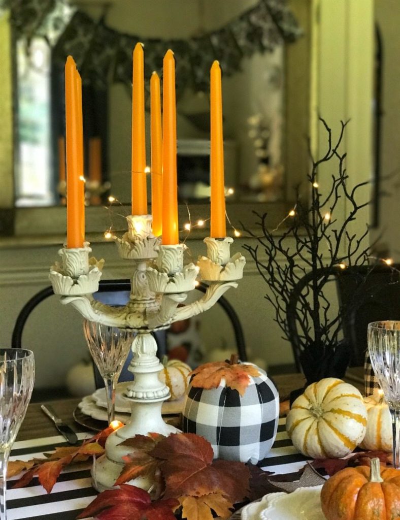 Magical and fun halloween tablescape and decor