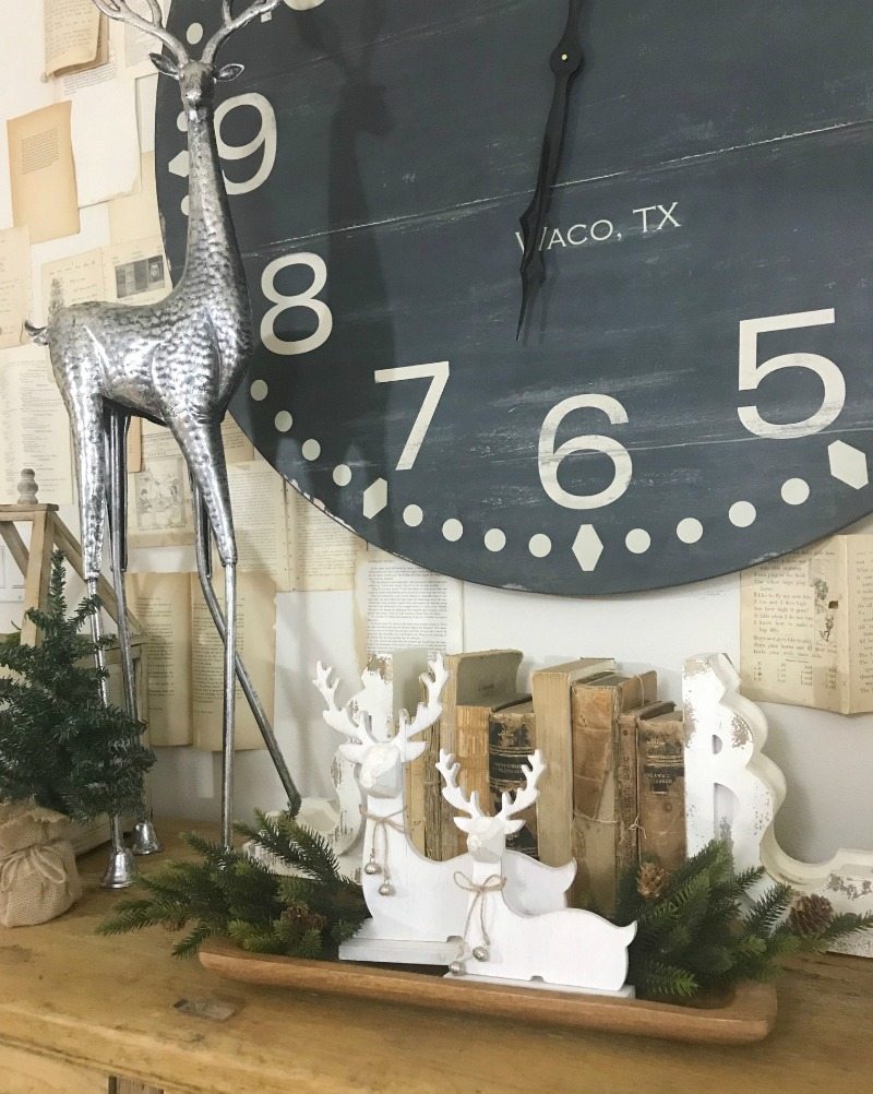 Farmhouse Christmas magic with deer accents