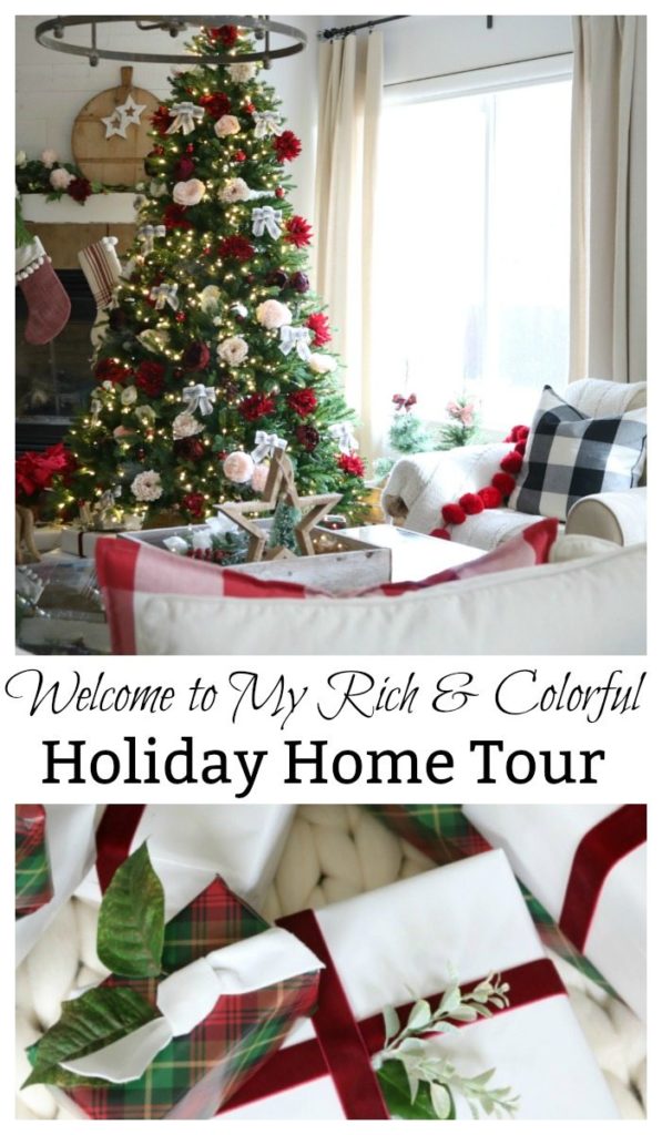 Welcome to My Rich and Colorful Holidau Home Tour pin