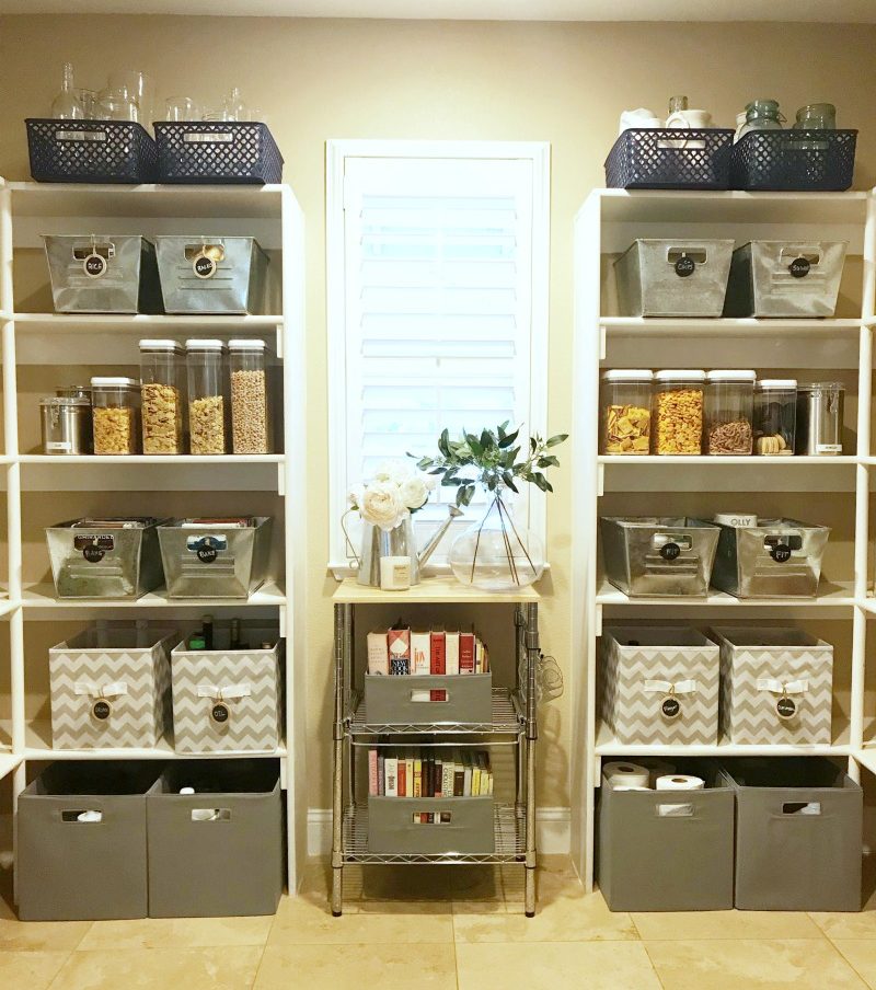 organized pantry reveal using Better Homes and Gardens storage solutions