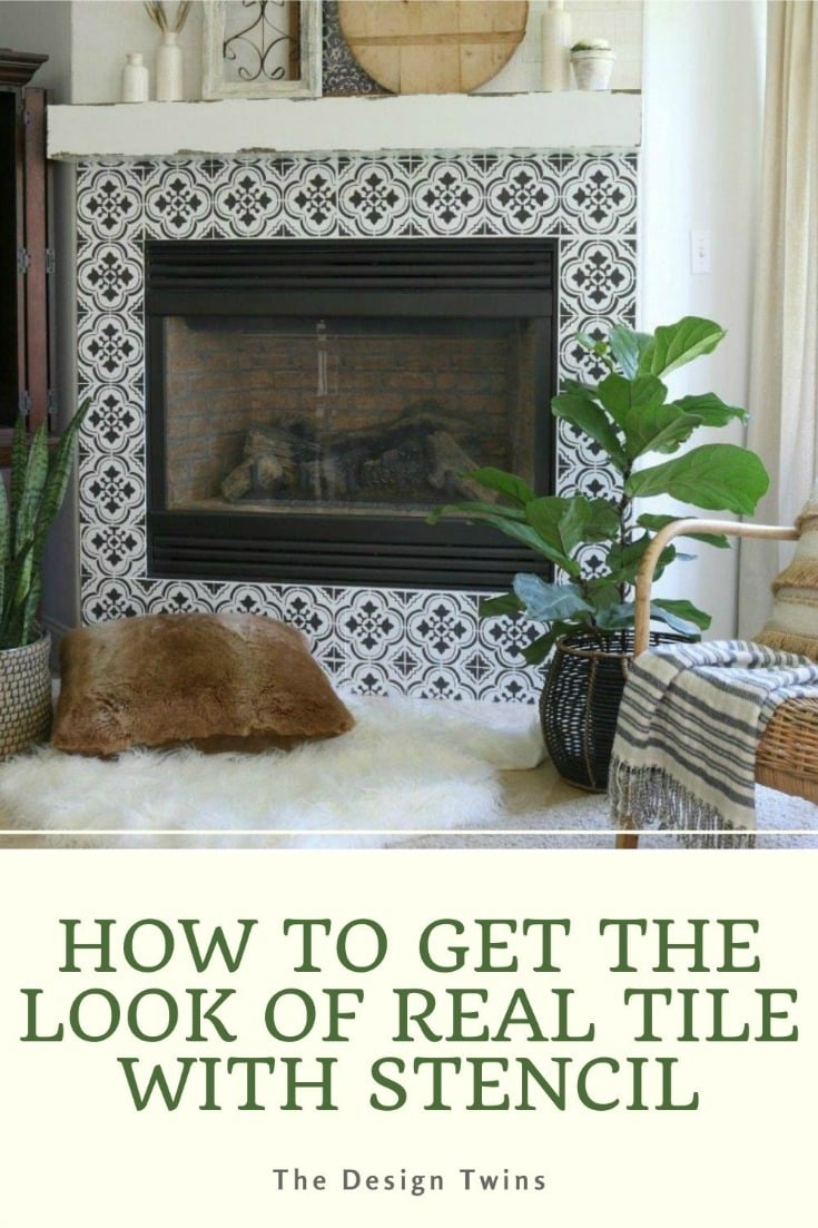 How To Get the Look of Expensive REAL Tile With A Stencil