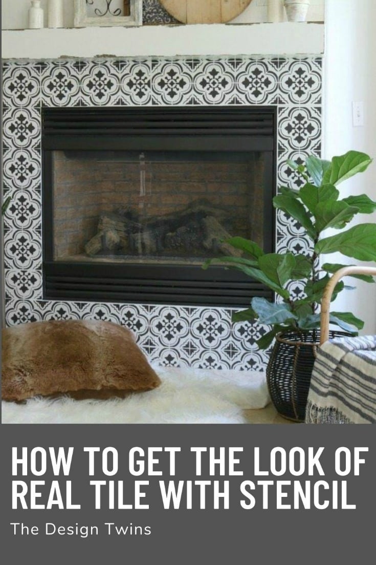 How To Get the Look of Expensive REAL Tile With A Stencil