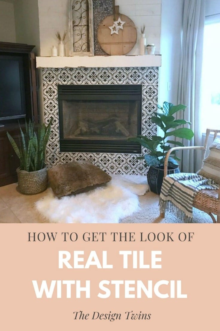 How To Get the Look of Expensive REAL Tile With A Stencil