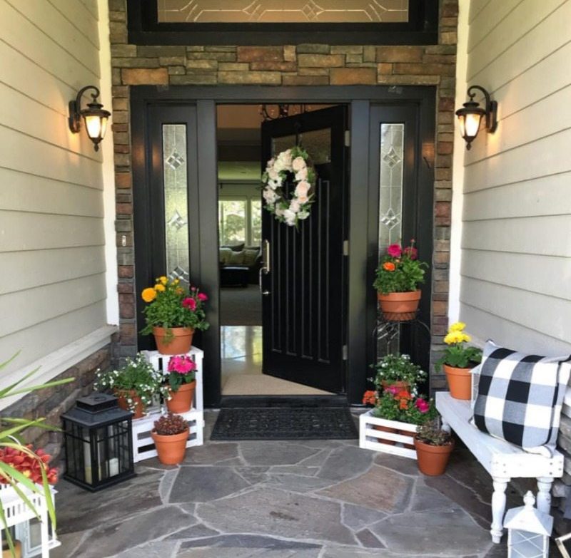 welcoming entryway perfect for spring