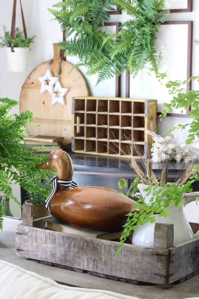 how to decorate for spring with greenery