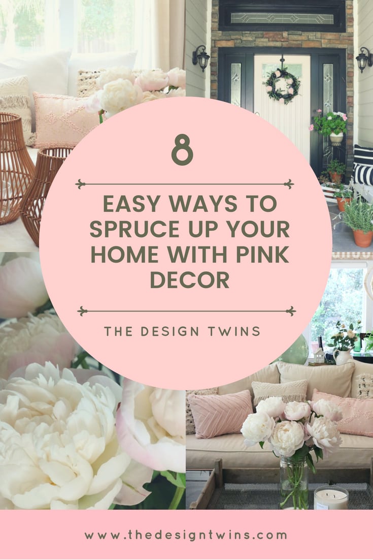 8 Easy Ways to Spruce Up Your Home with Pink Decor pin