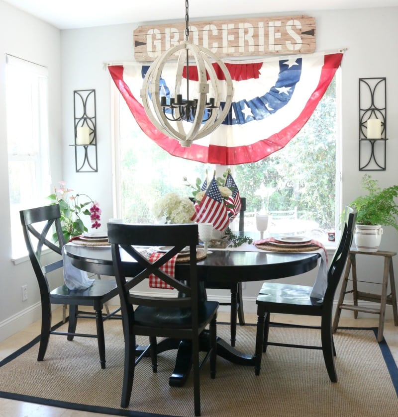 Fourth of July Tablescape decor