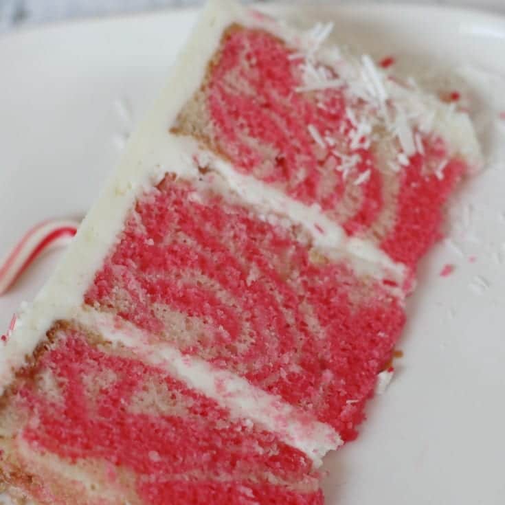 white peppermint holiday cake recipe