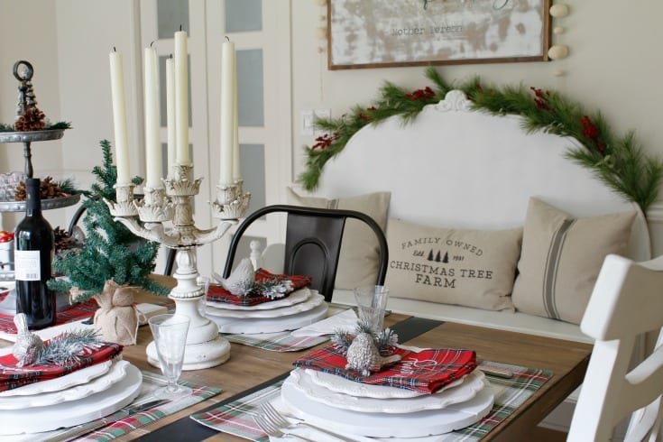 festive holiday home farmhouse tablescape