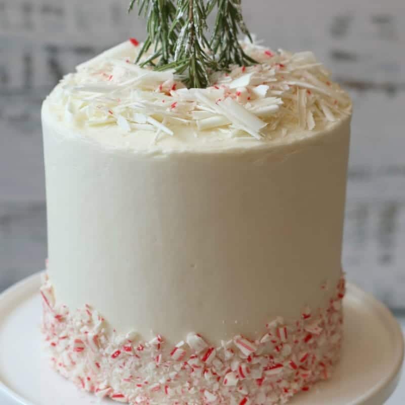 White Chocolate Candy Cane Cake The Design Twins Diy Home Decor Inspiration Blog