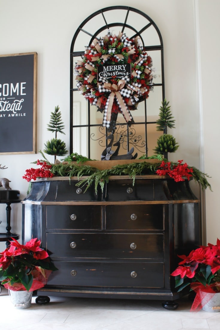 Festive Holiday Entryway Welcome