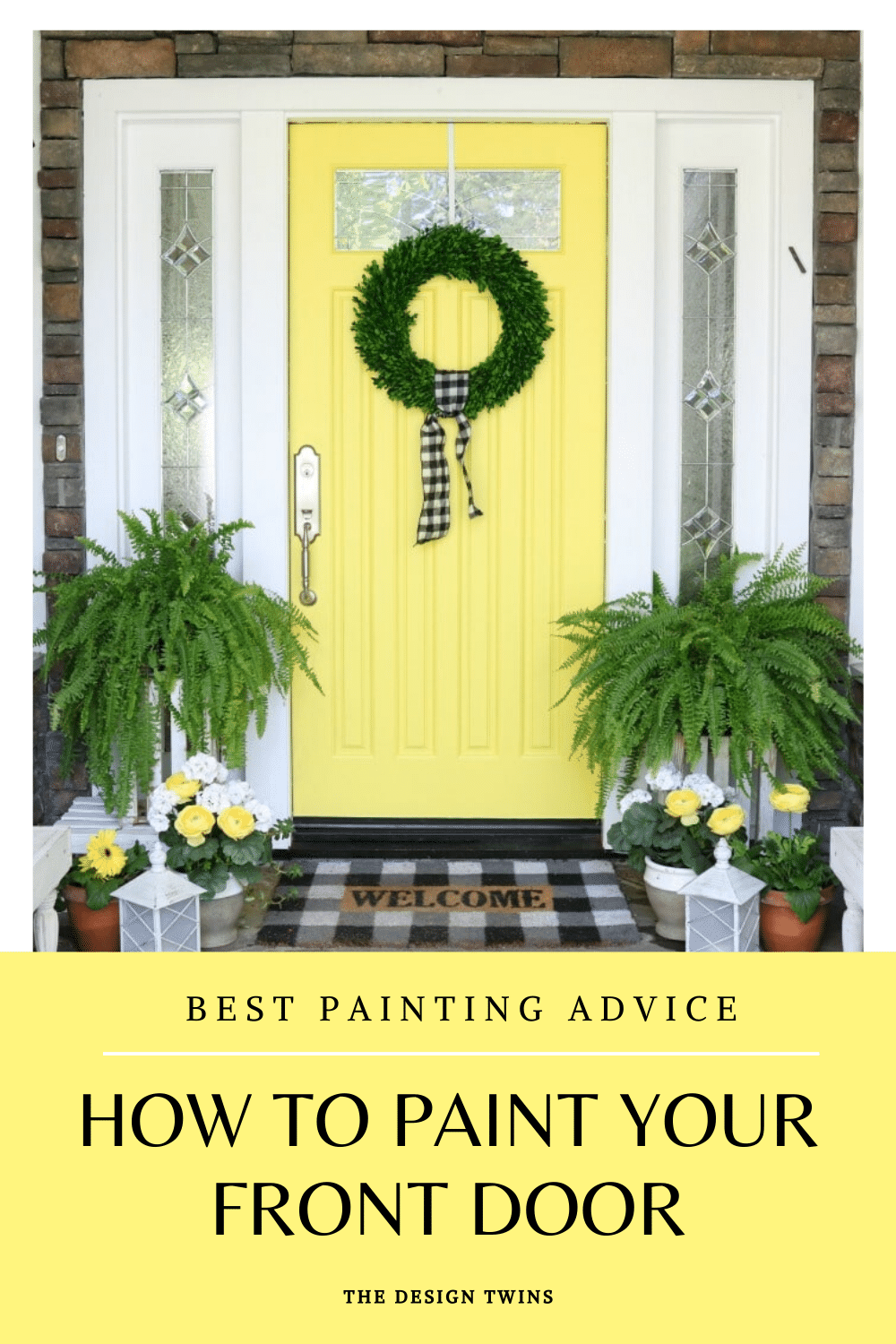 How to Paint a Front Door Tips & Steps The Design Twins