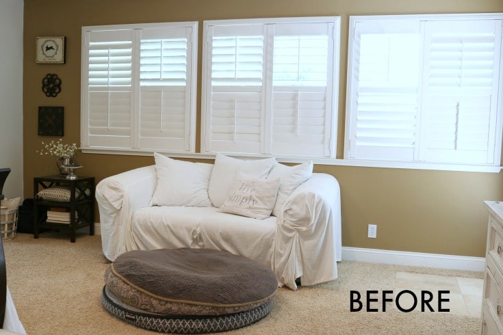 Before and after photo reveals huge change in master bedroom