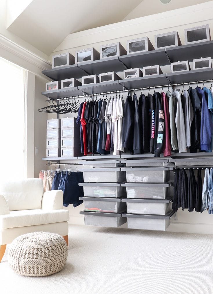 Create storage solutions at affordable prices with stylish organizing systems from The Container Store
