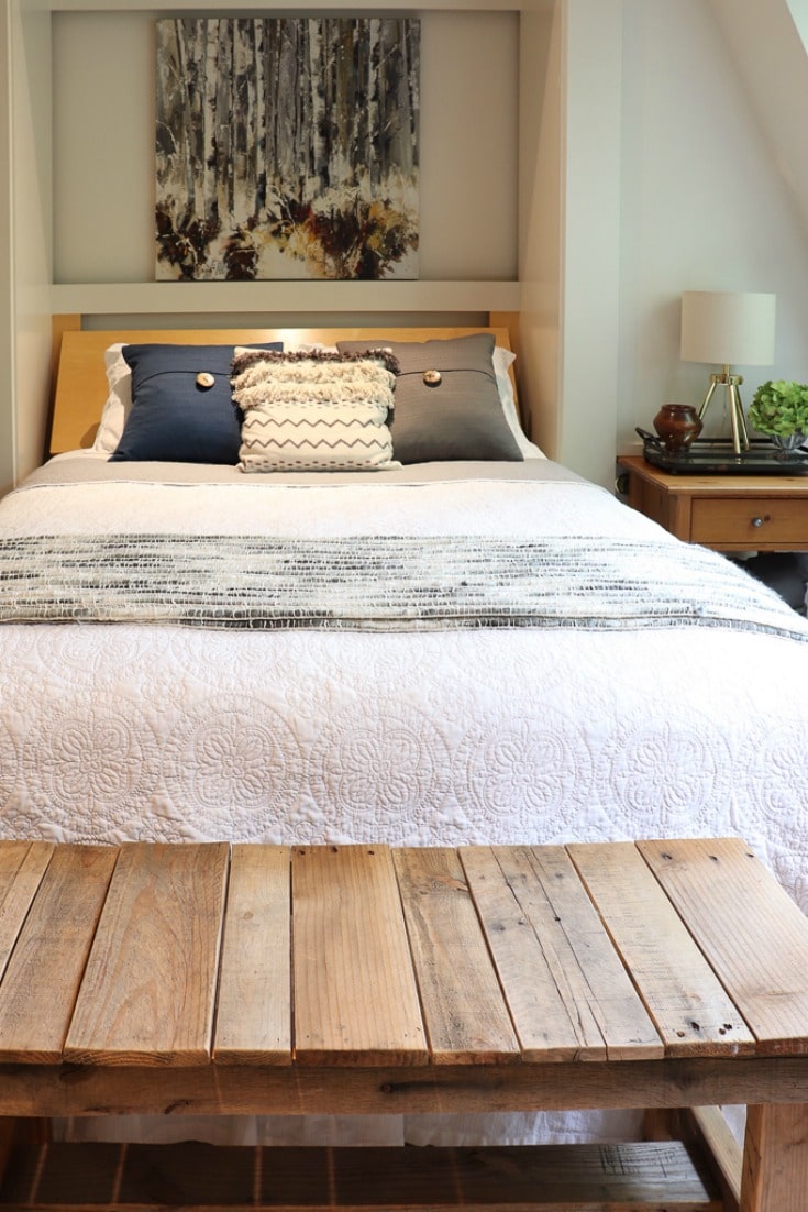 bedroom style makeover sparks joy with new modern decor details