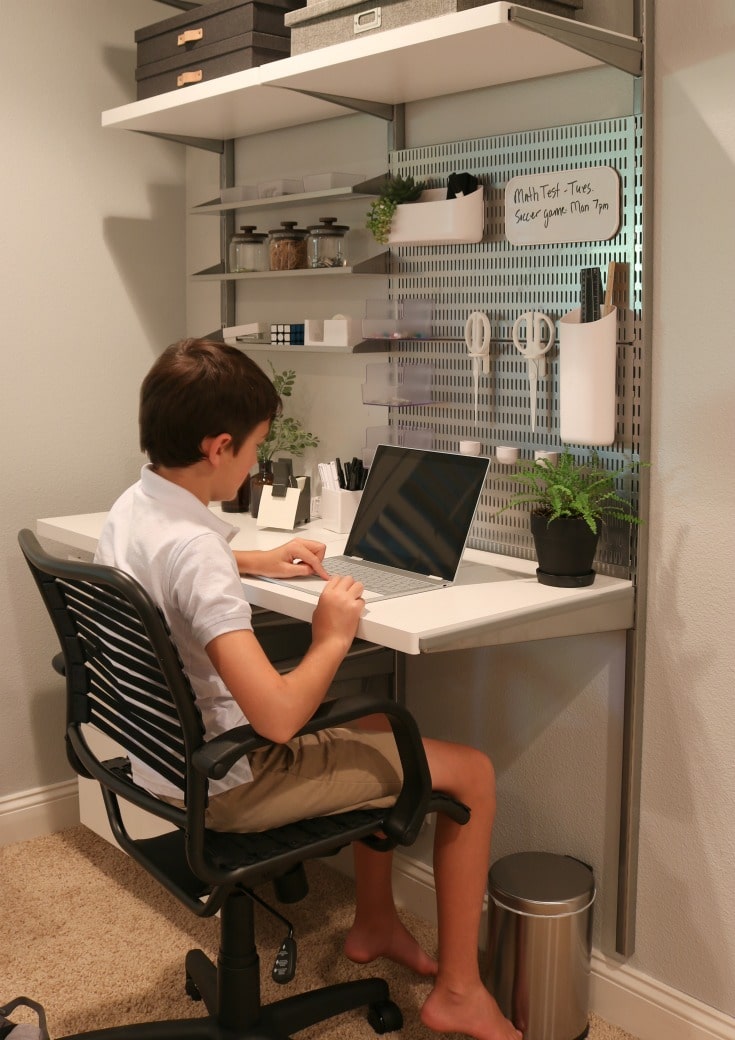 kids study area organized for successful learning