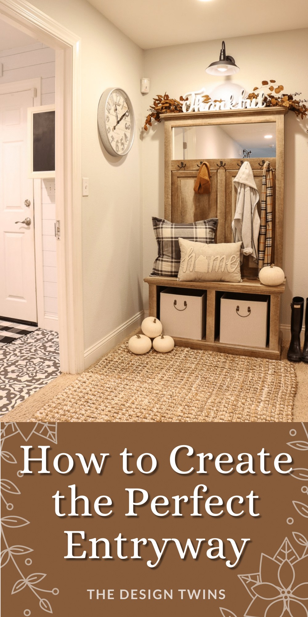 How to Solve Your Top 8 Entryway Problems - The Design Twins