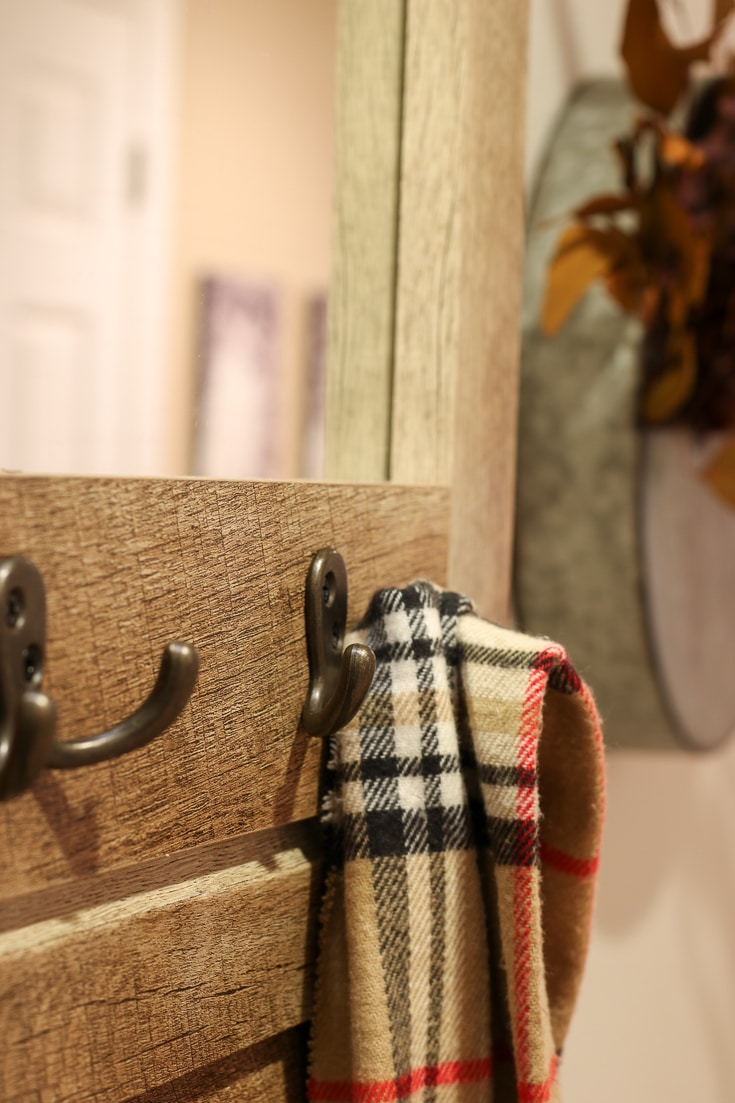 Solve your Entryway problems with stylish bench and storage unit with coat hooks