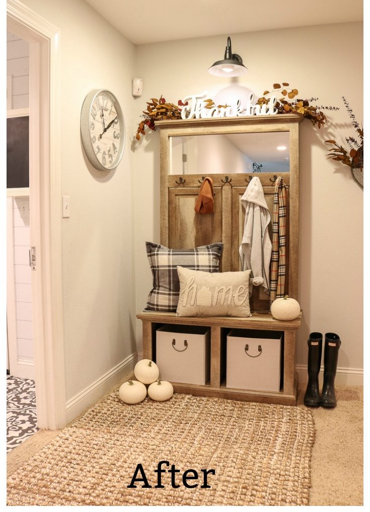 Budget Ideas Solve entryway storage and decorating problems