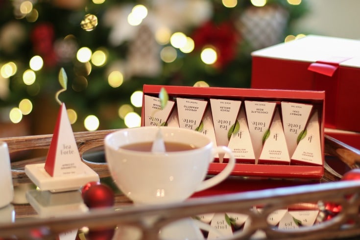 Add Christmas cheer to every gathering when you serve Warming Joy tea collection from Tea Forte