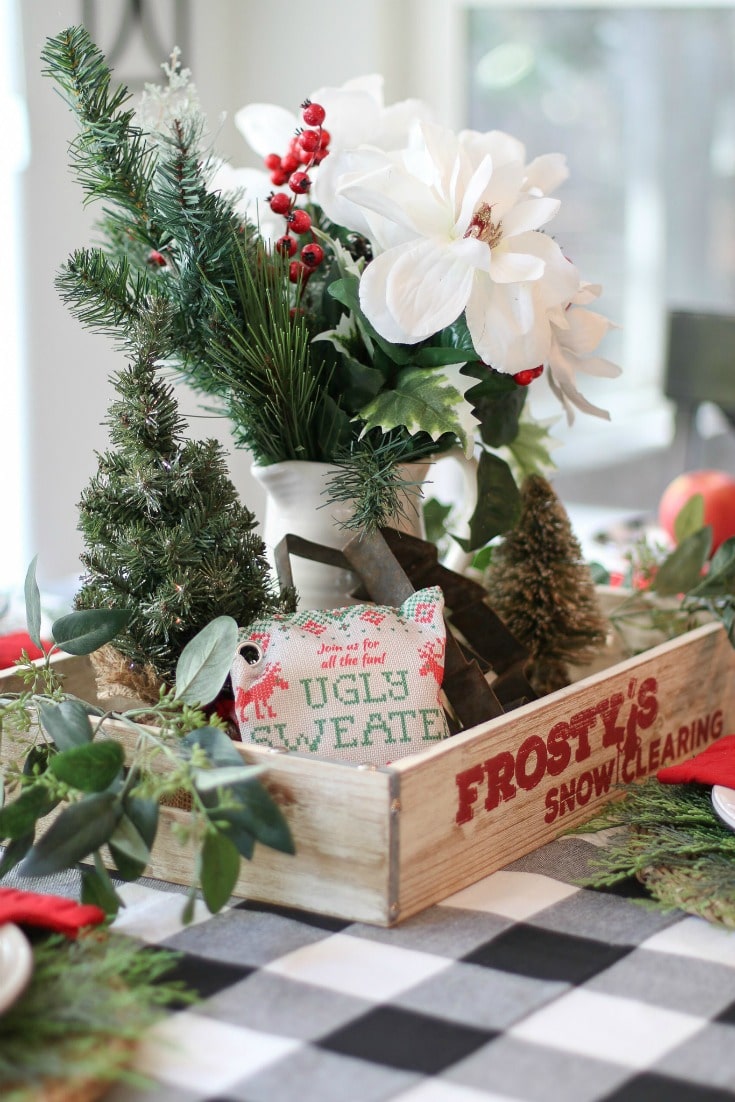 Add air purifying bags to your holiday centerpiece or tablescape