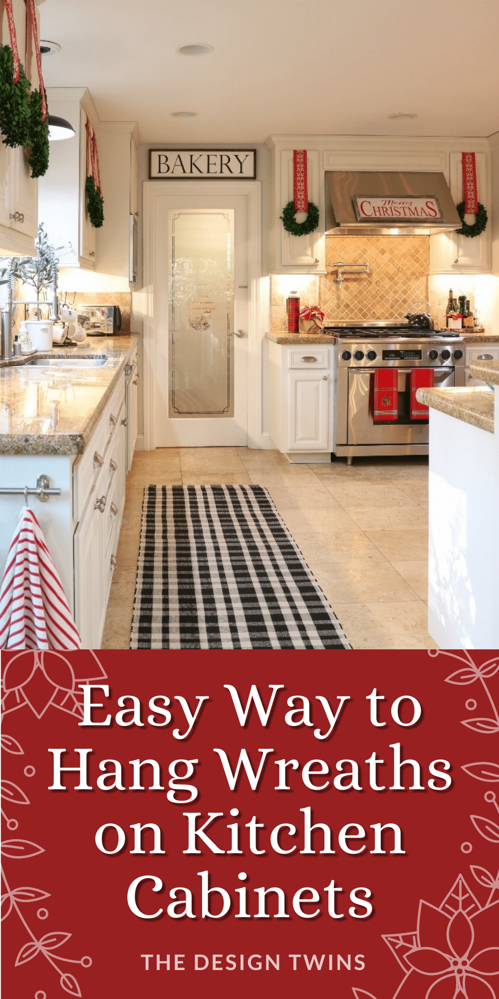 How to Quickly Hang Wreaths on Kitchen