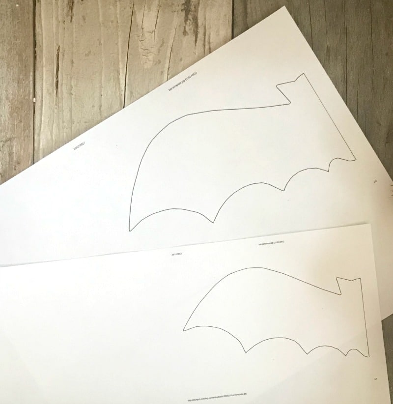 easy bat template to create your own halloween decor
