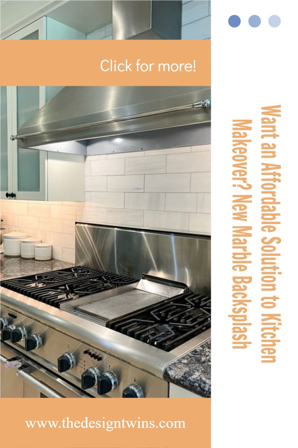 Want An Affordable Solution To Kitchen Makeover  New Marble Backsplash 2 