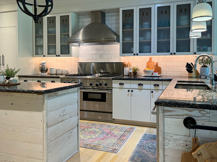 modern marble backsplash makeover transformed kitchen