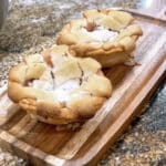 mini peach pies with a top and bottom crust